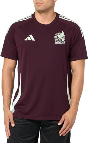 adidas Men's Mexico Jersey, Dark Burgundy, Small