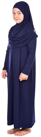 Prien Gebetskleidung Für Kinder, Mädchen Muslim Kleider, Lange Ärmel Abaya Mit Hijab, Islam Kleidung Frauen, Damen Muslimische Kleid Set, Gebetskleid Jilbab Khimar Ramadan