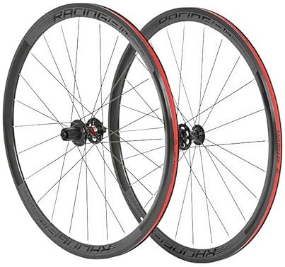 LSRRYD Laufradsatz Rennrad 700C Steckachse Scheibenbremse Abgedichtete Lagernaben Felgenbremse Schnellspanner Kassette 8 9 10 11 12 Gänge 36mm Felgen (Color : Black 700C, Size : Thru axle)