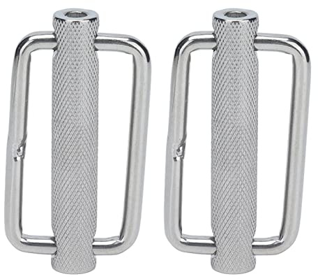 Pissente Slide Buckle, 2Pcs 316 Edelstahl Verstellbar Gerändelt Schiebeschnalle Rechteckig Einstellbare Rändelwalze Gürtelschnallen 50mm