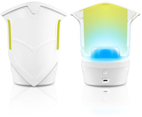 VVFLED Insect Fly Trap Light, New USB Rechargeable Insect Light Trap for Fruit Fly Gnat Flea Catcher Killer Trap, Easy Carry Indoor Outdoor Travel Camping, Safe and & Quiet (1 Device+4 Refills)