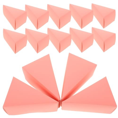 OKUMEYR Lovely Presents Cases Creative Candy Box Triangle Paper Cake Boxes for Home