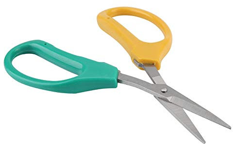 Cizallas de Poda de Acero Inoxidable de Akozon: Tijeras de Jardín con Cuchillas Curvas para Recortar, Cortar y Dar Forma a las Plantas - Agarre Ergonómico para Uso Cómodo