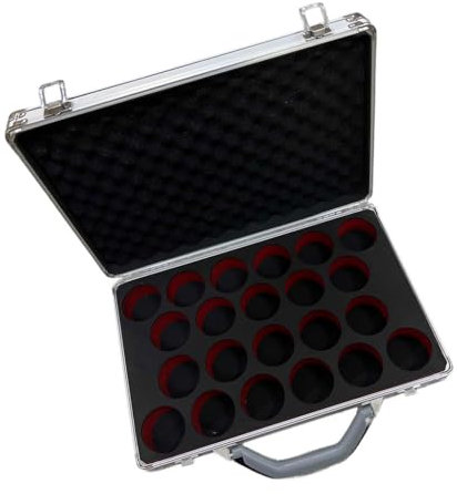 rockible Aufbewahrungsbox für Billardkugeln, Halter für 22 Kugeln, Koffer für Snookerkugeln, Tragetasche für Billardtische für unterwegs