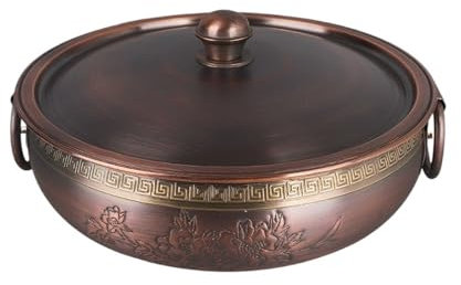 Fondue Olla Hot Pot Olla Caliente De Cobre De Inducción, Olla Shabu-shabu, Olla For Sopa For Olla Caliente De Cobre Doméstica Fondue Queso(30cm)