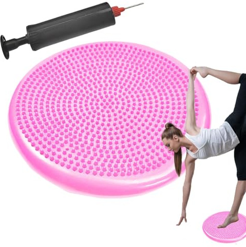 balans, stabilitetsskiva, sensorisk sittdyna med pump | Uppblåsbar balansskiva, svängkant, flexibla sittplatser för hundar, kontor, sensoriska barn, cl