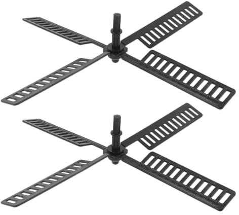 Abaodam Solar-Windrad-Ersatzteile aus Kunststoff für Outdoor-Windmühlen, Windzubehör, ansprechende Rasendekoration, 2 Stück
