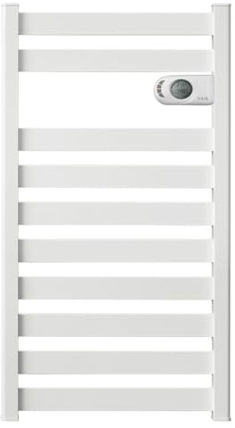 HJM Radiador Secatoallas Bajo Consumo ZINNIA 750, Programación 24/7, Turbo 2 Horas, 750W, Blanco