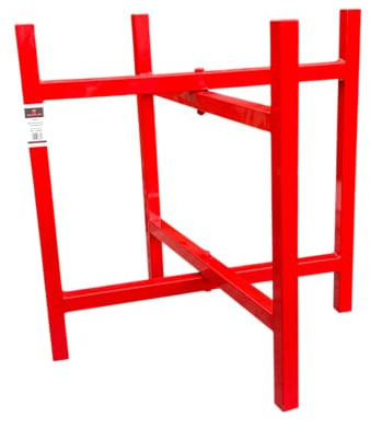 Bricklayers Spot Board Stand Skimflex Mortar Board Holder – Heavy Duty Steel, Powder Coated Red, Foldable for Easy Storage – Available in 500mm, 750mm, 900mm Heights, Single or Multipacks (750mm High)