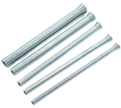 Piegatubi elettrici, piegatubi a molla, 5 molle di piegatura for tubi in rame, molla a spirale in acciaio, molla di piegatura rapida anti-fatica da 210 mm