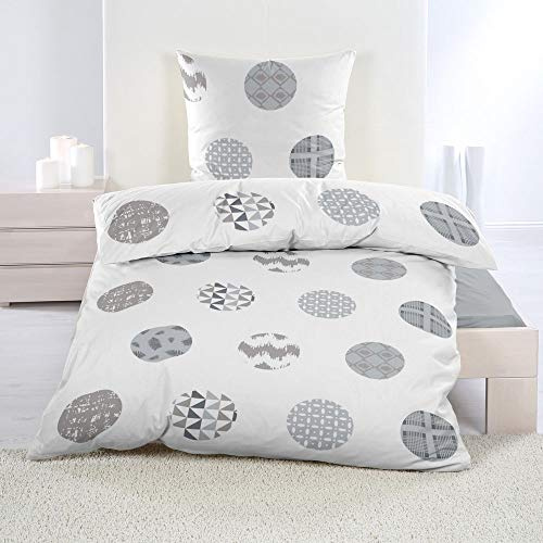 DreamHome Warme Winter Microfaser Thermo Fleece Bettwäsche 135x200 155x220 Bettbezug Modern, Design - Motiv:Design 13, Maße:155 cm x 220 cm