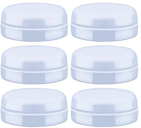Maymom tapas de viaje compatible con botellas Avent; reemplazo de aro roscado y disco de sellado Natural; aptas para botellas Avent anticólicos PP y de vidrio; tapas de repuesto