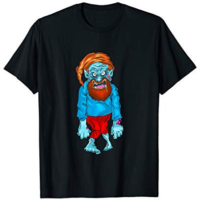 Zombie Garden Gnome Kawaii Halloween Adventure Costume Gift T-Shirt