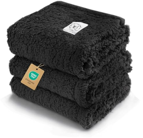 luciphia 1 Pack 3 Decke Superweich Premium Flauschig Hundedecke Katzendecke | Maschinenwaschbar weiche & warme Decke für Haustier Hunde Katze Welpe,Schützt Sofa & Möbel vor Haaren und Kratzern