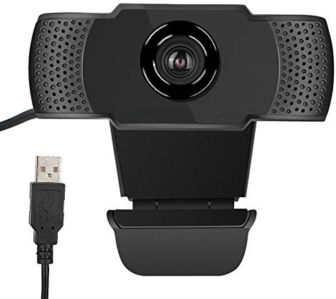 Webcam, eingebautes Mikrofon, 1080p, Schwarz, Computer-Office-Kamera, freies Laufwerk, für Online-Unterricht, Online-Unterricht, Online-Chat, Videokonferenz