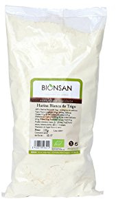 BIONSAN HARINA BLANCA DE TRIGO ECOLOGICA 1 KG | 3 BOLSAS DE 1KG