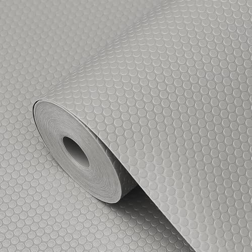 wohomuke Schubladenmatte 44.5x600cm küche Matte für schubladen schubladeneinlage zuschneidbar Eva Kühlschrankmatten Für Schubladen Regale Schrank Kühlschrank(hellgrau,44.5cmx6m)