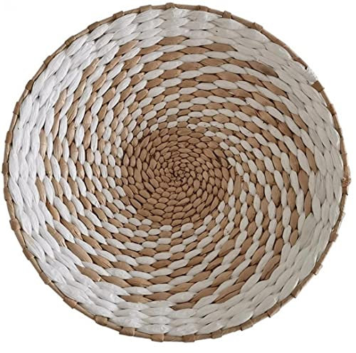 Lipfer Decoración De Cesta De Pared Tejida, Cestas De Pasto Marina De Mimbre Colgante Colgante De Estilo, Decoración Natural Hecha a Mano para Sala De Estar Dormitorio De Cocina