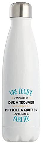 Planetee Bouteille isotherme Gourde Isotherme Formidable Equipe - Idée Cadeau Sport Football Basketball Rugby Merci Travail Boulot Métier Départ Retraite Collègue École Homme Femme