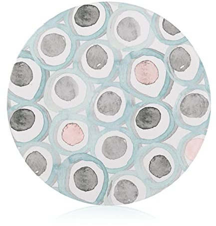 Lunares Rosas Grises Tabla De Cortar De Cristal Antideslizante Tabla Para Picar Alimentos Para Cocina 20 cm