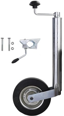 Stützrad für Anhänger Caravan Wohnwagen inkl. Halterung + Schrauben