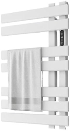 Radiatore scaldasalviette Radiatore For Asciugamani Da Bagno In Bianco E Nero, Controllo Intelligente, Portasciugamani Riscaldato Elettrico, Scaldasalviette A Parete, Scaldasalviette Elettrico ( Color
