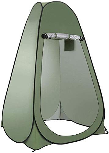 MekUk Zelte Leichte und robuste Camping-Dusche Datenschutzzelt mit Fenster, wasserdicht tragbarer WC, Strandkleideraum Schutzhütte Canop (Color : Green, Size : 1.2 * 1.2 * 1.9m)