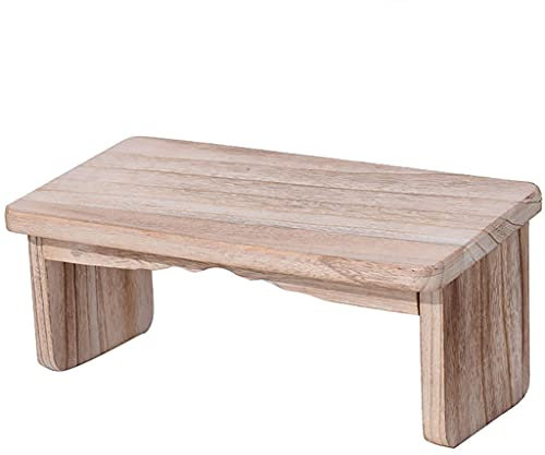 Samnuerly Tragbare Knie-Meditationsbank mit klappbaren Beinen, Perfekter Kniehocker, ergonomische Yoga-Bank aus massivem Holz für längeres Üben