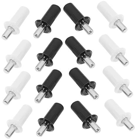 Hemobllo 16St Türwellenfeder-Mittelwelle Siebkolben schwarze Jalousien Universalverschlussstift Reparaturstift für Fensterläden Fensterladenverschlüsse Achse Türschacht Möbel Edelstahl