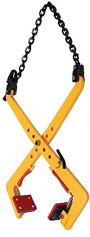 Bordsteinträger Versetzzange Bordsteinzange Heber Steingreifer Hebezange Bordstein Steinträger für Steine Anheben und Transportieren Max Ziehkapazität 1102.3 lbs Gelb