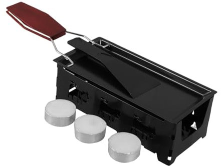 POPETPOP Plancha Para Raclette De Queso Mesa Práctica Parrilla Mango De Madera Antiadherente Para Cocina Reuniones