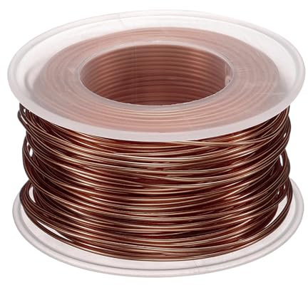 QUARKZMAN Rotolo di Filo Bonsai, Spessore 1mm, Lunghezza 30m, Filo di Alluminio Anodizzato Flessibile per Attrezzi Bonsai, Alberi, Giardino, Orticoltura, Paesaggistica, Rame