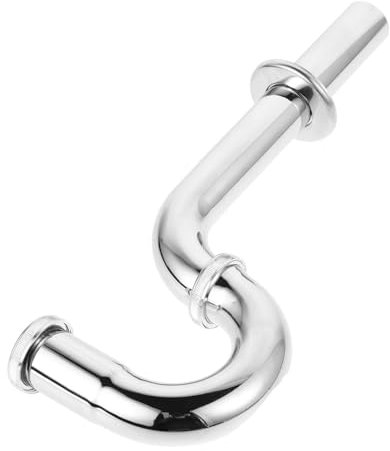 TIDTALEO Haushaltsluftpumpe Beckenschlauch Dichtung Firewall Rohrschlauch Waschbecken Schlauch Rohrdraht Gürtelabdeckung Gürtel Loch Stecker Draht Ablaufschlauch Rostfreier Stahl Silver