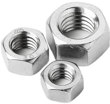 LIUCH Tuercas hexagonales de acero inoxidable, estándar Anglo American, Reino Unido y EE. UU., 1/2-12, 1/4-20, 1/8-40, 3/16-24, 3/4-10, 3/8-16, 5/16-18, 5/32-32, 5/8-11(3-4-10 (1pcs))