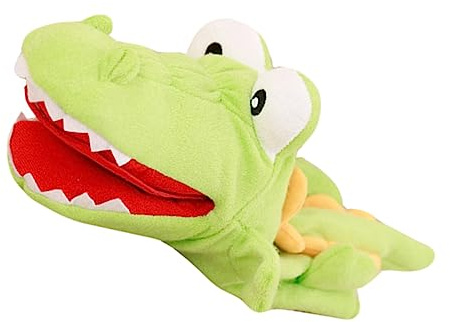 Beaupretty Handpuppe Alligator-Design Kindgerechtes Spielzeug Für Rollenspiele Waschbar Und Langlebig Für Interaktive Beschäftigung Zu Hause Kita