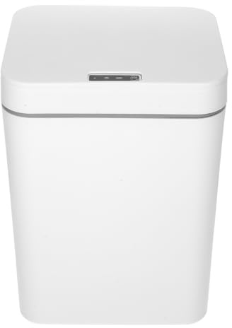 JOINPAYA Poubelle Intelligente Automatique à Capteur sans Contact 16 L Blanche, Rechargeable Usb, Triple Mode, Grosse Capacité, Fermeture Hermétique Silencieuse Cuisine et Maison