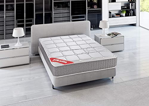 PIKOLIN Colchón de Muelles Ensacados Visco 135x190 | Firmeza Alta | Alta Gama | Reversible | Máxima Calidad | Alto 27 cm | TROAS