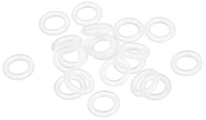 sourcing map 20 Stk. Silikon O-Ring VMQ Dichtungsring 9mm AD 5mm ID 2mm Breite Weiß