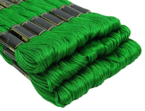 Anchor – Grün (0227) – Desi Hawker – Set aus Baumwolle, 6-lagig, Garnknäuel, Kreuzstich, Stickerei, Strickgarn