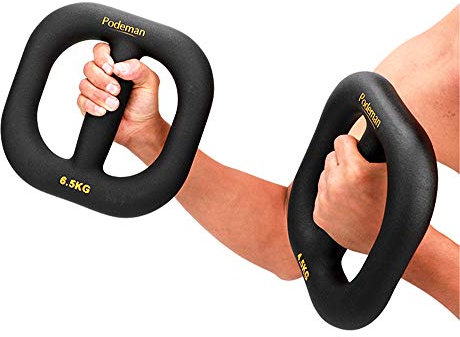 1 Paar Ring Hantel Arm Muskelform Fitness Fitness Abnehmen Beauty Dipping für Home Gym Krafttraining Übung,7kg(2x3.5kg)
