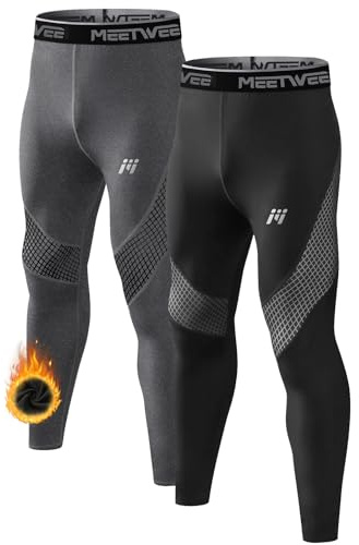 MEETWEE Termiska underkläder för män Long Johns, termiska leggings varma kompressionstights baslager botten sportbyxor byxor