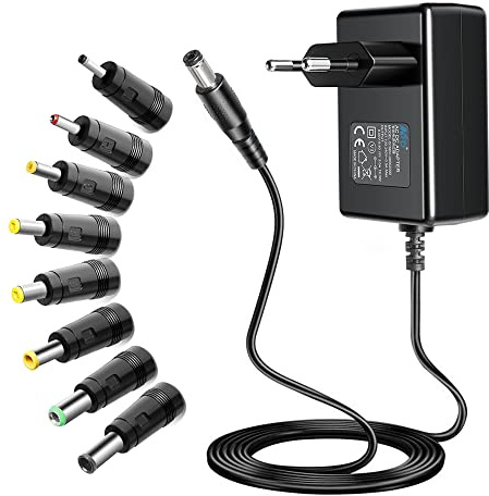 KFD Netzteil 9V 2A Ladekabel Ladegerät für Christopeit AL 2 AX7000 Heimtrainer Ergometer Ersatzteile, Kettler Axos Cross P/Giro P AXOS Cycle P Crosstrainer JAD-0900500E, Laptop Lautsprecher Monitor