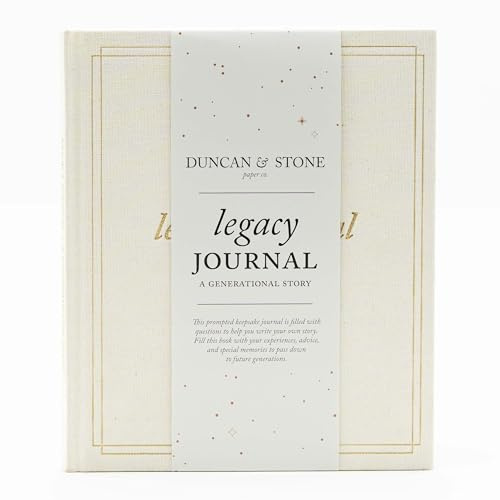 Duncan & Stone Legacy Journal for Grandparents, Memory Book, Ivory