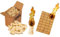 DWD® Natural Firelighters for Open Fires, Stoves, Campfires Chimeneas & Barbecues Stoves Odourless Easy to Light Starter Pack of Twizlers & Fibre Cube Lighters Eco-Friendly Wood Wool Organic