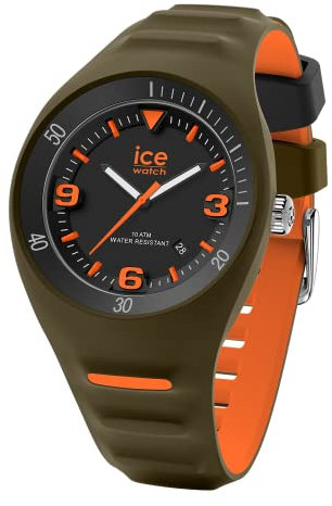 Ice-Watch - P. Leclercq Khaki orange - Grüne Herrenuhr mit Silikonarmband - 020886 (Medium)