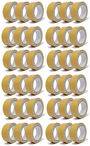 gws 36 Rollen Doppelseitiges Verlegeband - Stark klebendes Teppichband mit Folienträger, Profi-Qualität für Teppiche & PVC-Böden je Rolle 25 m x 38 mm