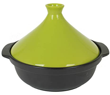 Pot À Tajine Marocain, Mini Casserole De Cuisson Tajine, Céramique Casserole, Tajine Cuiseur Mijoteuse pour Cuisiner Et Mijoter,Green-Big