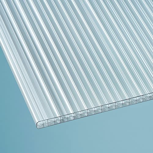 Löffert® 16mm Stegplatte X-Struktur | klar, 1200 x 2500 mm | Polycarbonat | Überdachung | ALLE Strukturen & Größen + ALU-Profile + Zubehör