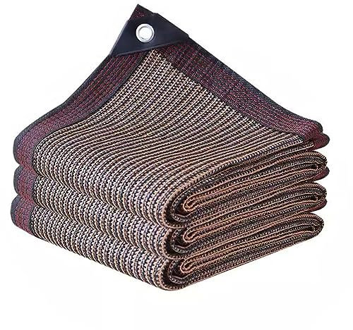 LVTFCO Sonnenschutzgewebe Schattennetz Außenbeschattungsnetz Wärmedämmung Atmungsaktiv Schattierungsnetz Tarp mit Ösen Gartenpflanze Pavillon Unterstand (Color : A, Size : 5x5m/16.40x16.40 ft)
