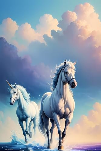 Diamond Painting Tier Pferd DIY 5D Diamant Painting Bilder 90x150 cm Full Drill Mosaik Bastelset Kinder Malen Nach Zahlen Erwachsene Große Diamant Malerei Crystal Art for Home Wall Decor Gifts j 59